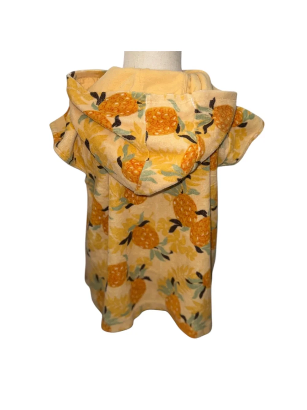 Pineapple Girls 3T Hooded Terry Cloth Swim Cover-Up Pineapple Print